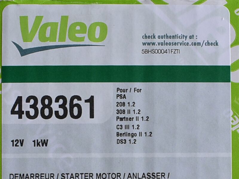 Anl valeo peugeot 208, 2008 1.2 11-, citroen