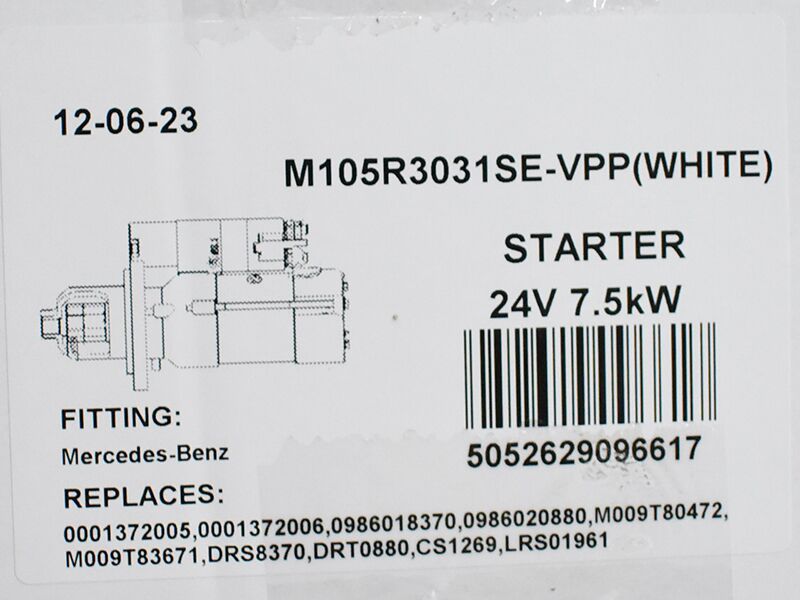 Anlaser 113851 113609 115885 115840 113608 bosch,mitsubishi,delco, 24v 6,2kw, mercedes actros