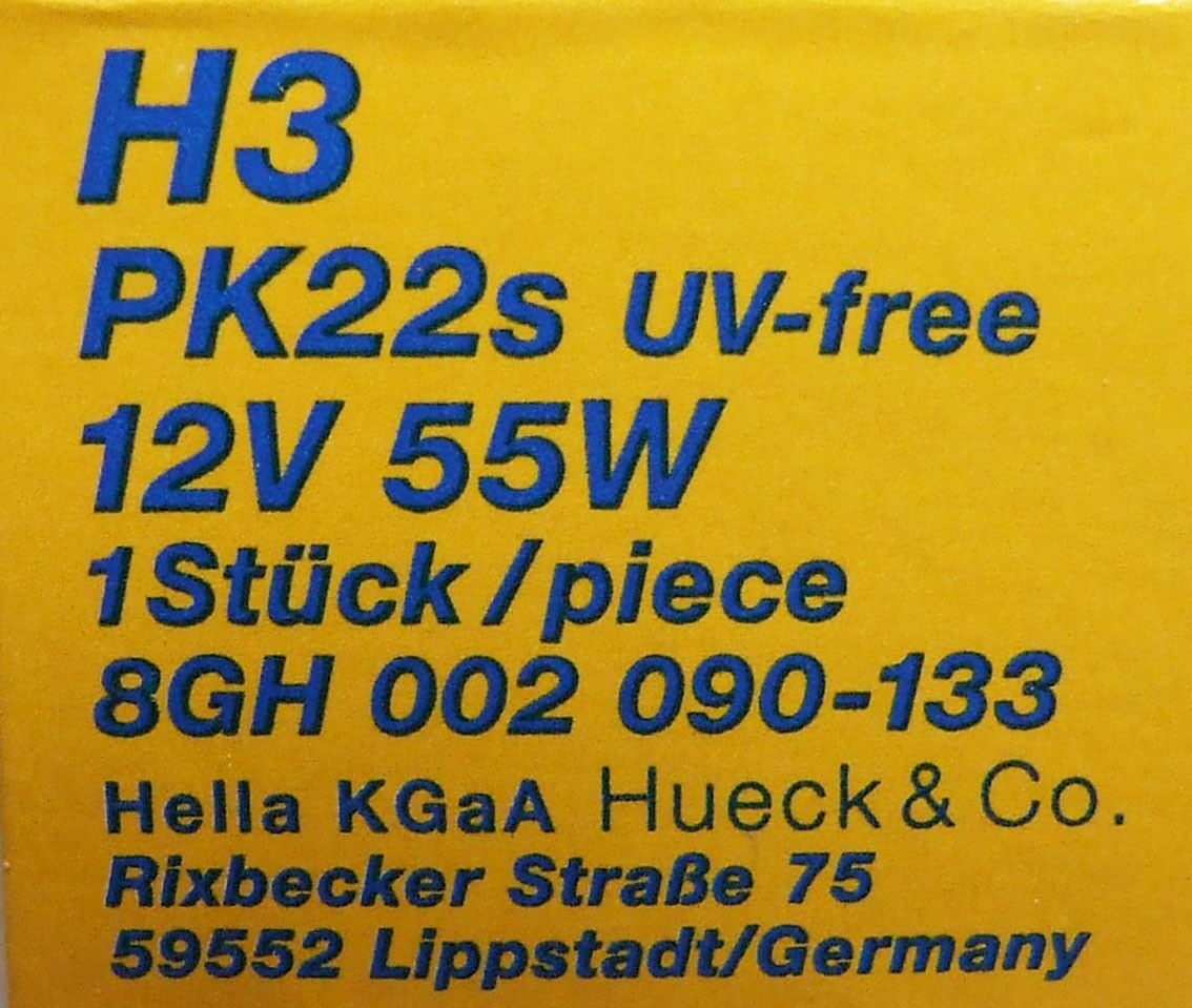 Сијалица 12v 55w h3 pk22s