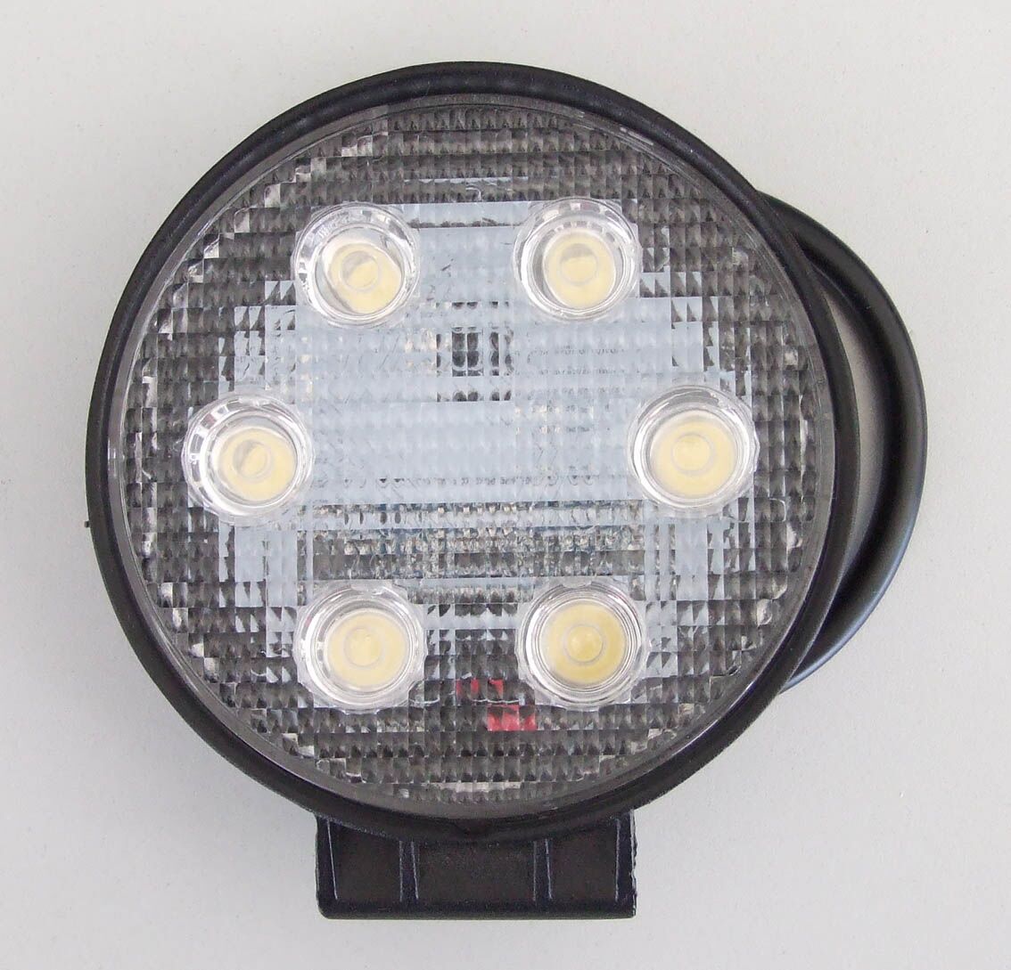 Led работно светло 18w 6 диоди 9v-32v округло