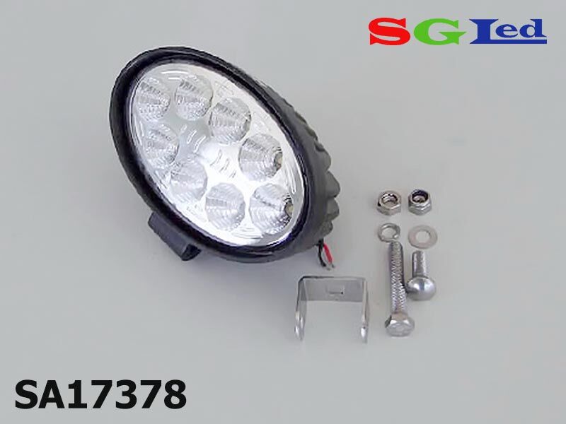 Led работно светло 24w 8 диоди 9v-32v елипса