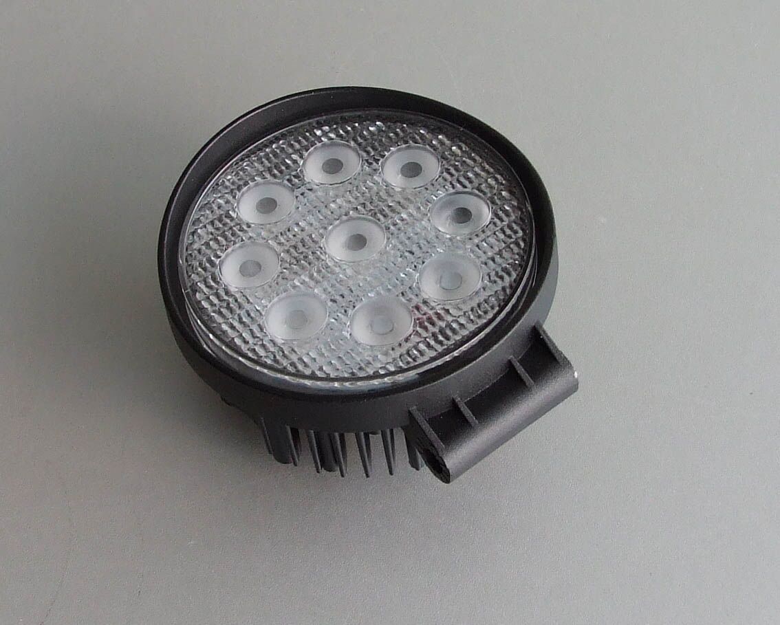 Led работно светло 27w 9 диоди 9v-32v округло