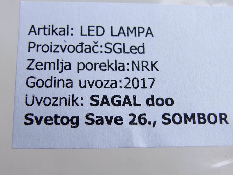 Led штоп светло десно 12v-24v 160x80