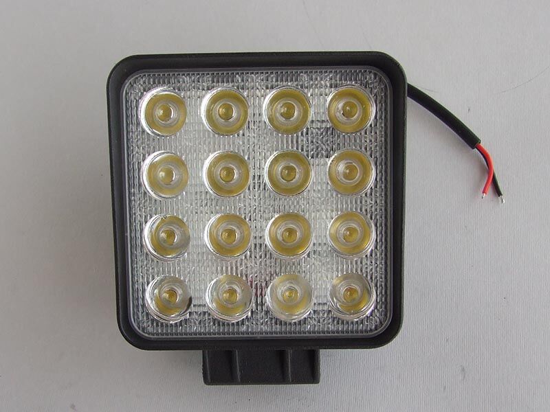 Led работно светло 48w 16 диоди 9v-32v правоаголно