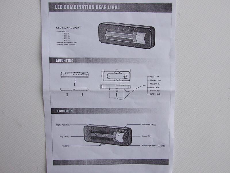 Штоп светло универзално l/d 285x100 6 функции 12-24v